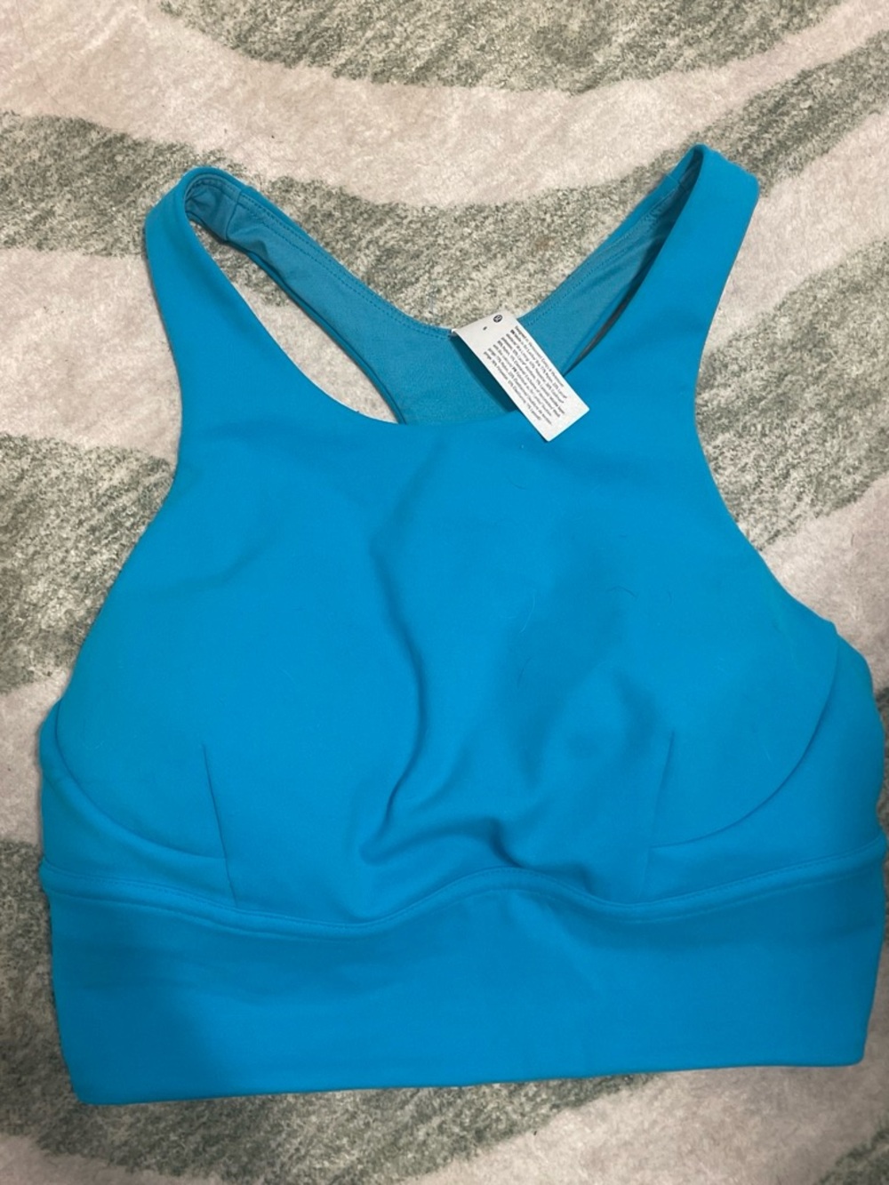 lululemon athletica Teal Blue High-Neck Sports Bra